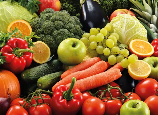Jede Menge Obst und Gemüse